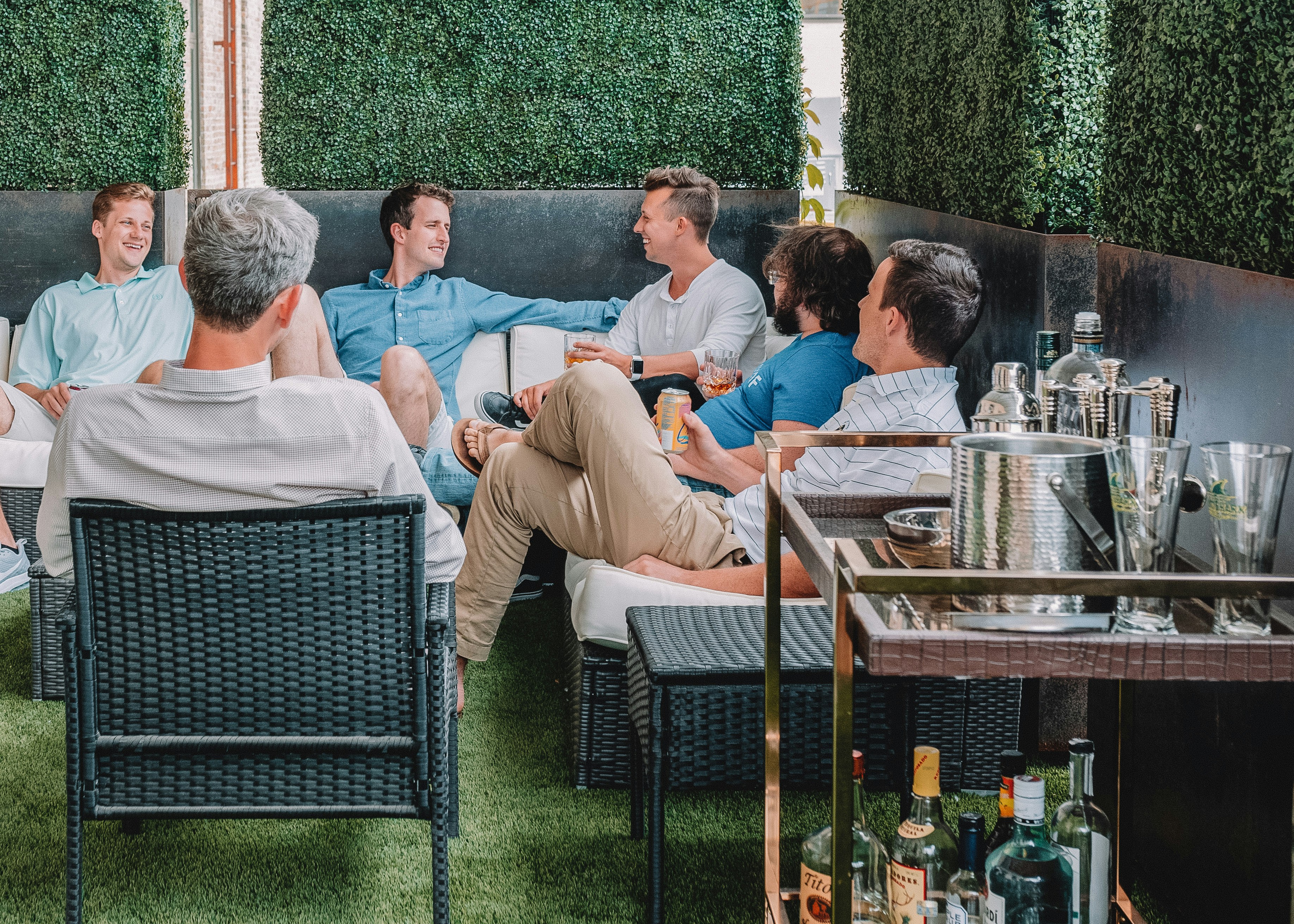 Family meeting with financial adviser reviewing inheritance projections